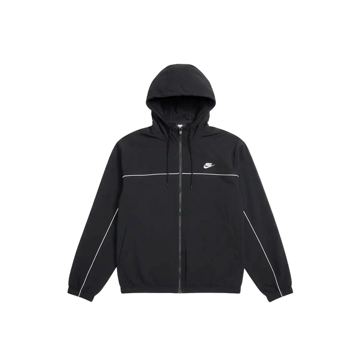 Nike Club Hooded Jacket 'Black / White'