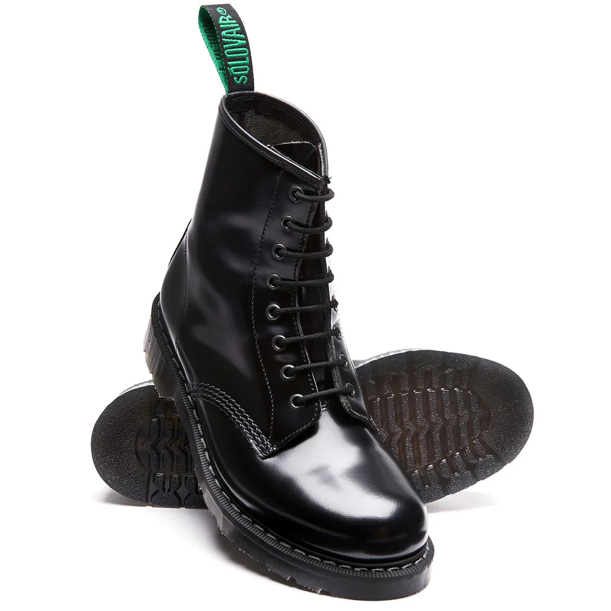 8 Eye Derby Boot S8-551-BK-G Hi-Shine Black
