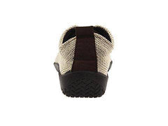 Women's LS Beige Vegan Knit Lace-Up