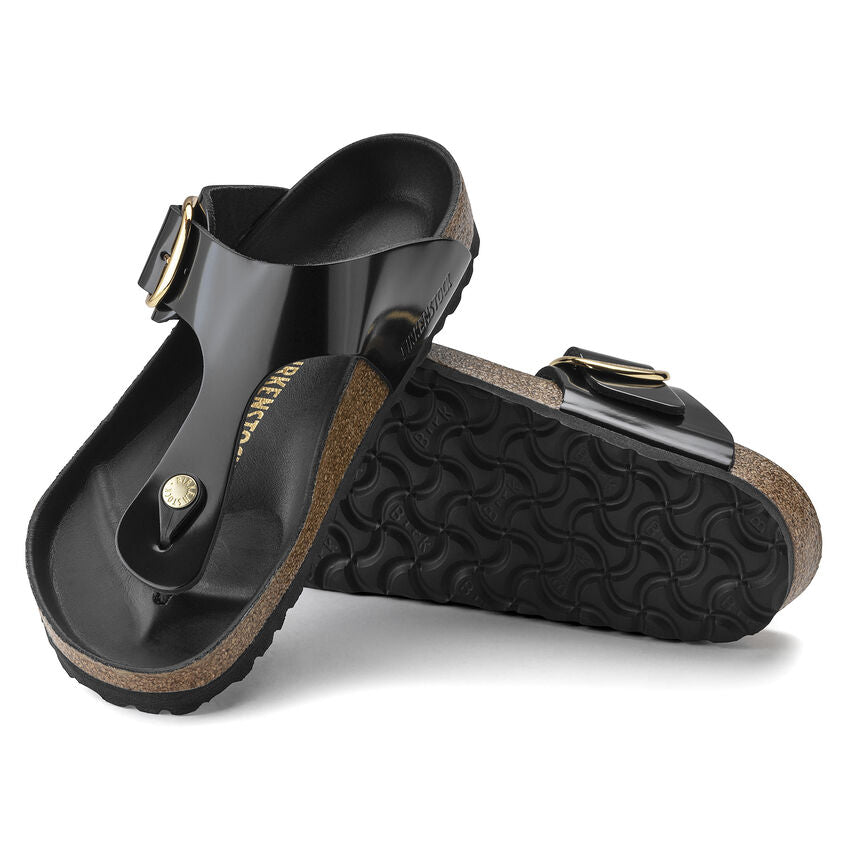 Women's Gizeh Big Buckle High Shine Black