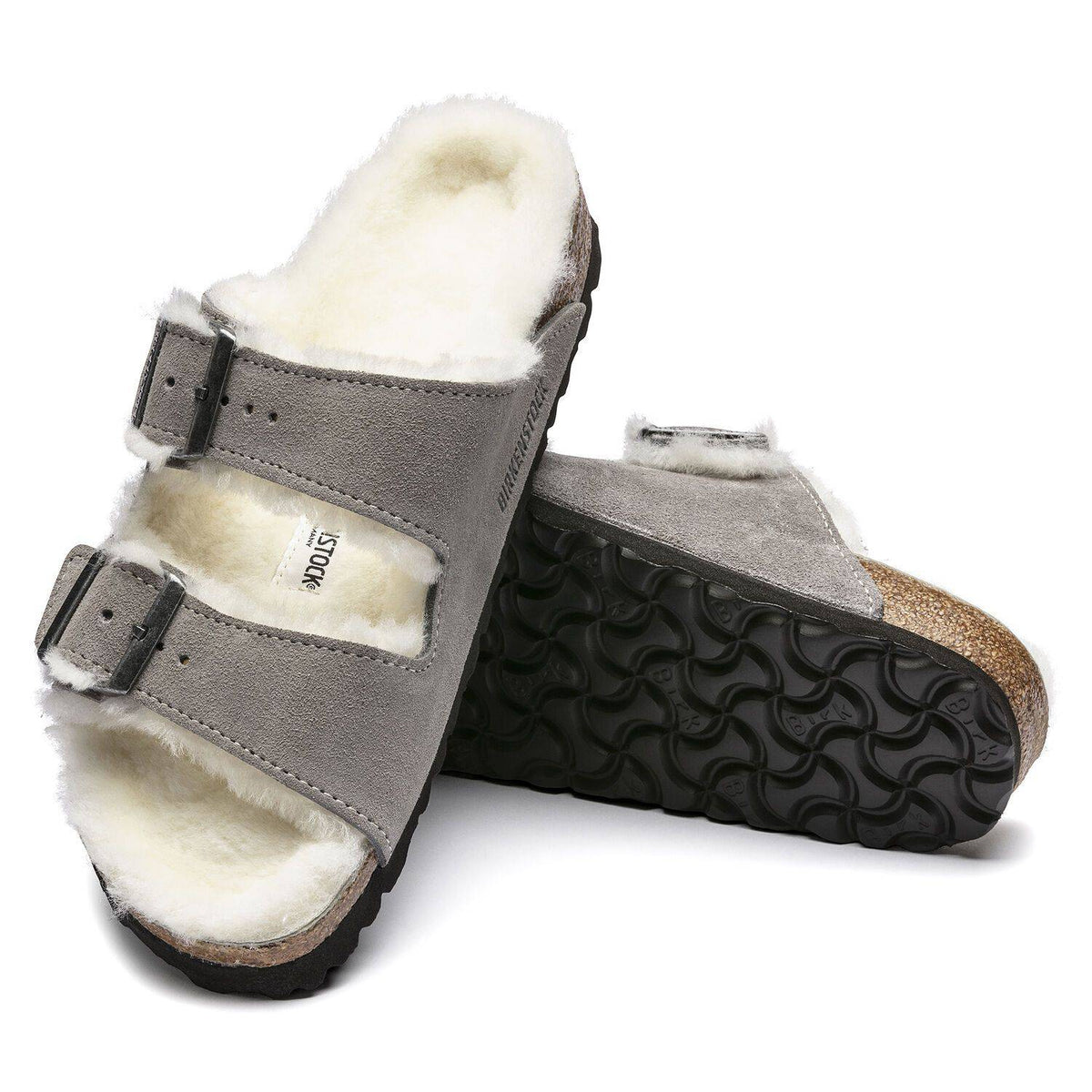 Women's Arizona Fur Stone Coin Shearling