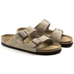 Arizona Taupe Suede Sandal Hard Footbed 0051461/0051463