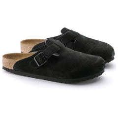 Boston Black Suede Soft Footbed Sandal 0660471/0660473