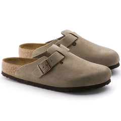 Boston Taupe Suede Soft Footbed Sandal 0560771/0560773