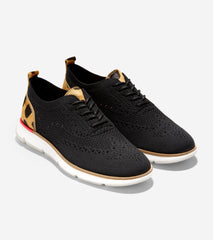 Haan Women's Zerogrand Oxford Black Stitchlite Jaguar Haircalf W21344