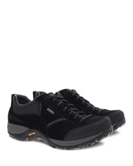 Women's Paisley Black Suede Waterproof Sneaker