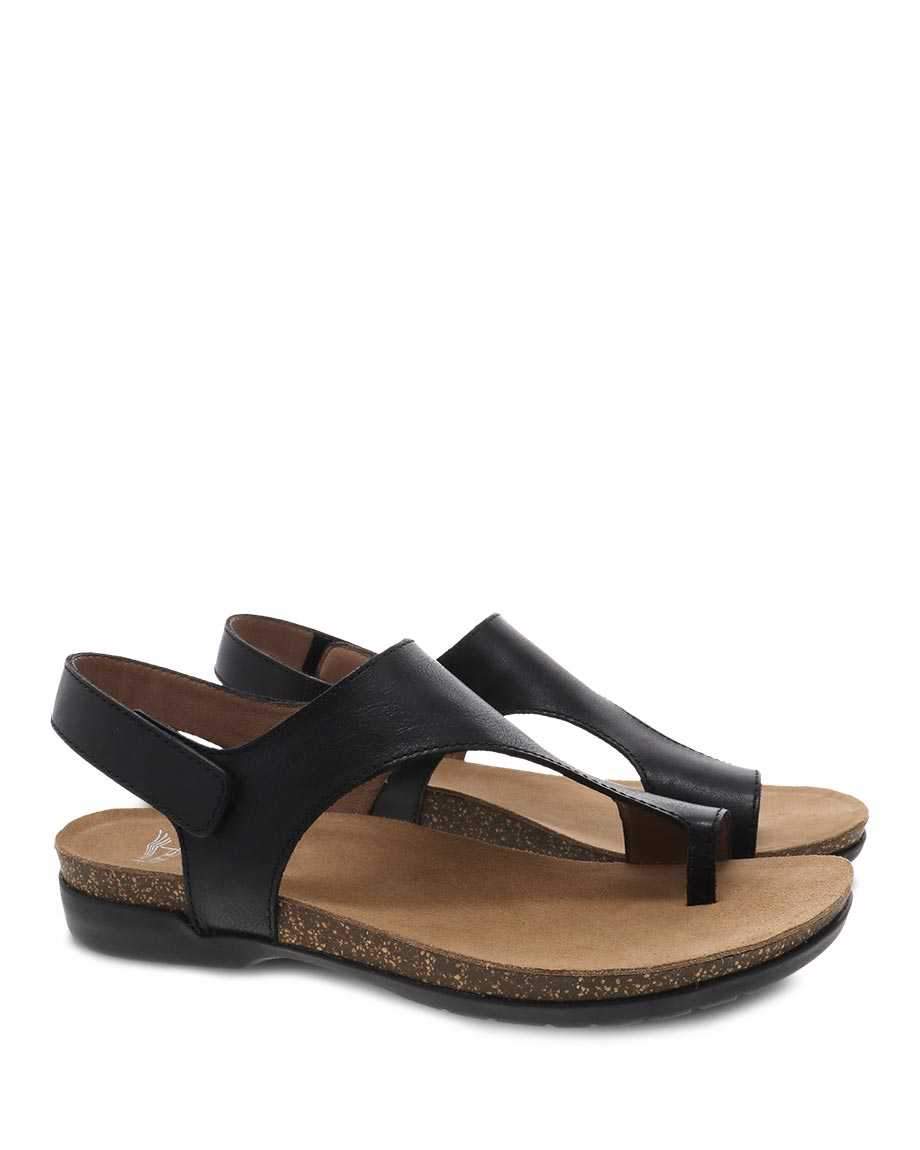 Women's Reece Waxy Burnished Black Sandal