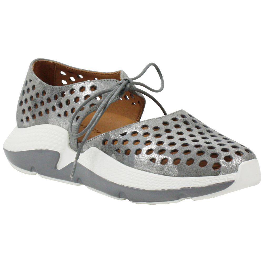 des Pieds Women's Himar Grey Kid Suede Sneaker