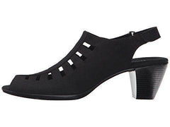 Women's Abby Black Nubuck Slingback Sandal