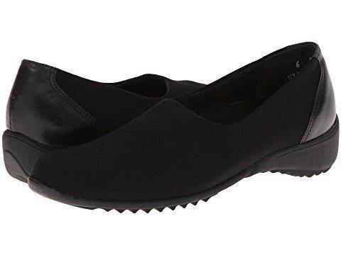 Women's Traveler Black Stretch Fabric Slip On
