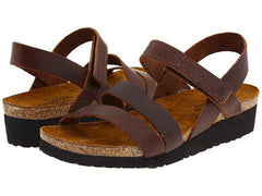 Kayla Wedge Sandal Buffalo Leather