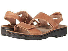 Women's Enid Latte Brown Leather Sandal