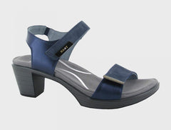 Women's Intact Navy Velvet Nubuck Polar Dress Sandal