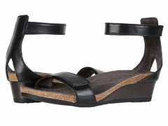 Women's Mermaid Black Raven Leather Sandal