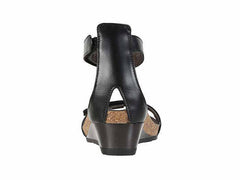 Women's Mermaid Black Raven Leather Sandal