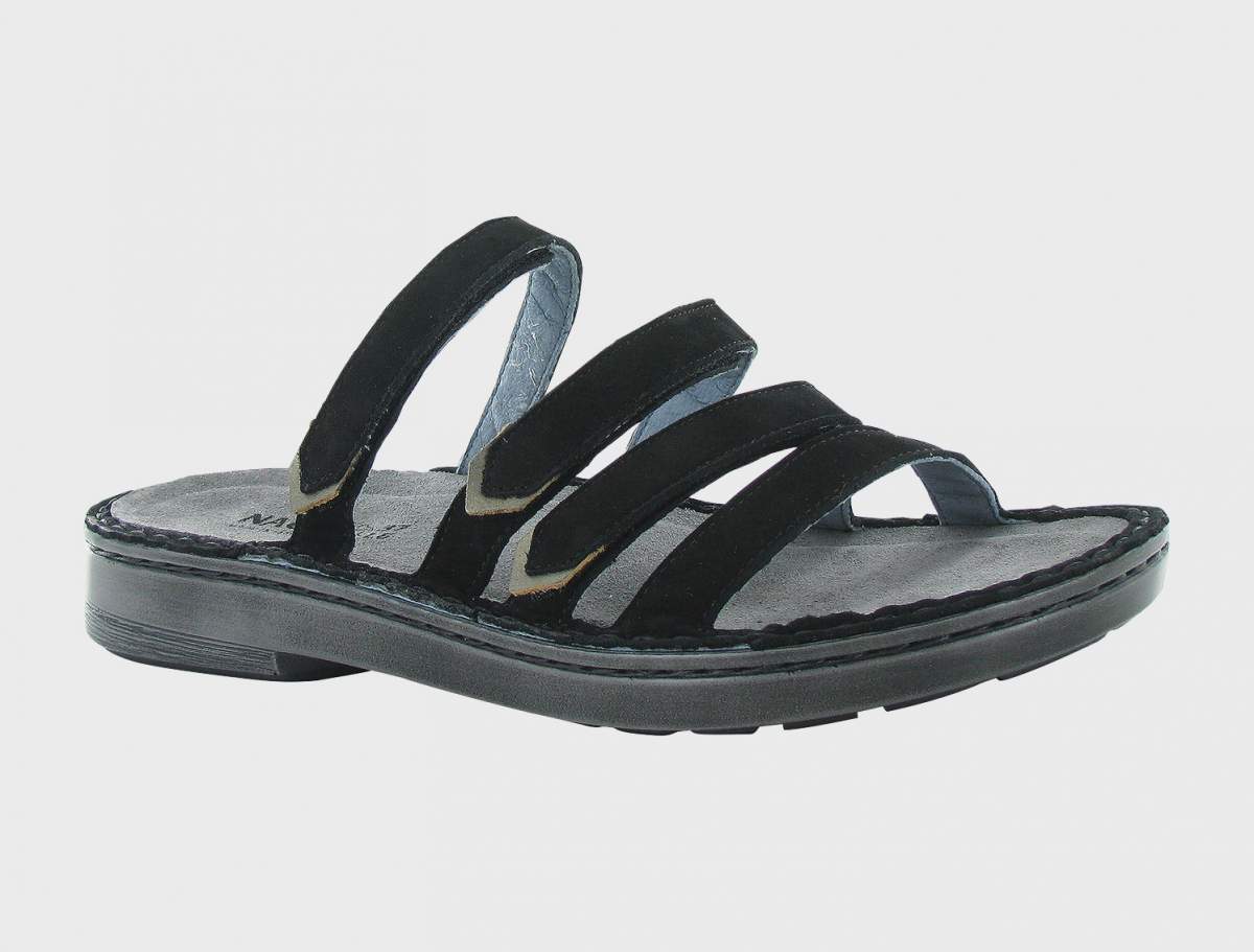 Women's Trevi Black Slip-On Sandal