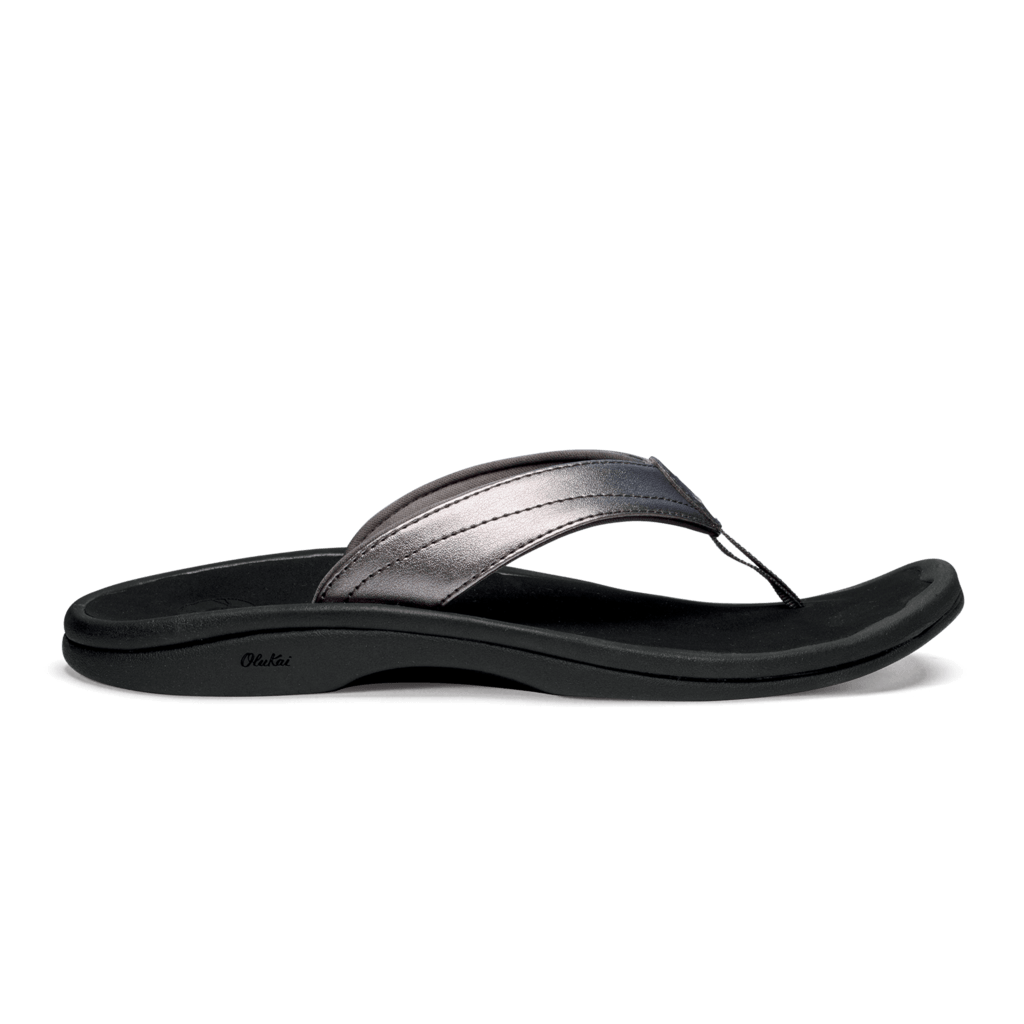 Women's 'Ohana Pewter Black Flip-Flop