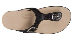 Women's Sanibel Black Snake Sandal
