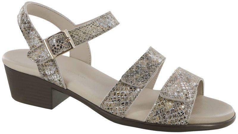 Women's Savanna Multi/Snake Gold Sandal