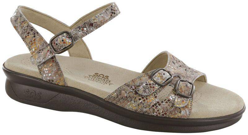 Women's Duo Multisnake Taupe Sandal