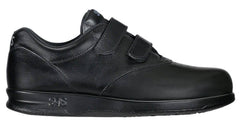 Women's Me Too Black Double Strap Hook and Loop Shoe