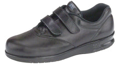 Women's Me Too Black Double Strap Hook and Loop Shoe