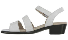 Women's Savanna White Lizard Sandal