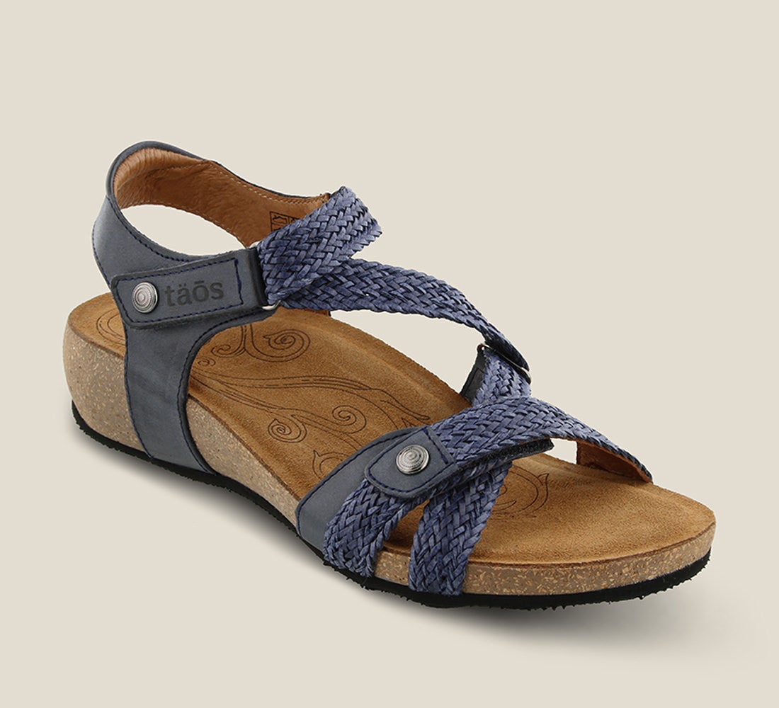 Trulie Navy Adjustable Sandal