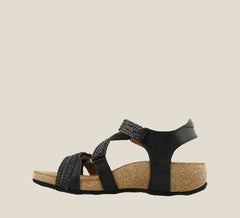 Trulie Wedge Sandal Black