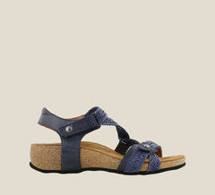 Trulie Navy Adjustable Sandal