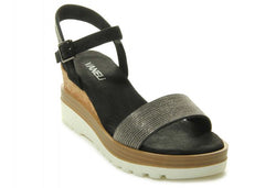 Women's Cedra Black Suede w/ Gunmetal Chain