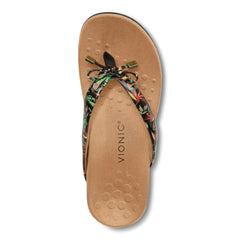 Women's Bella II Toe Post Sandal Black Tropical